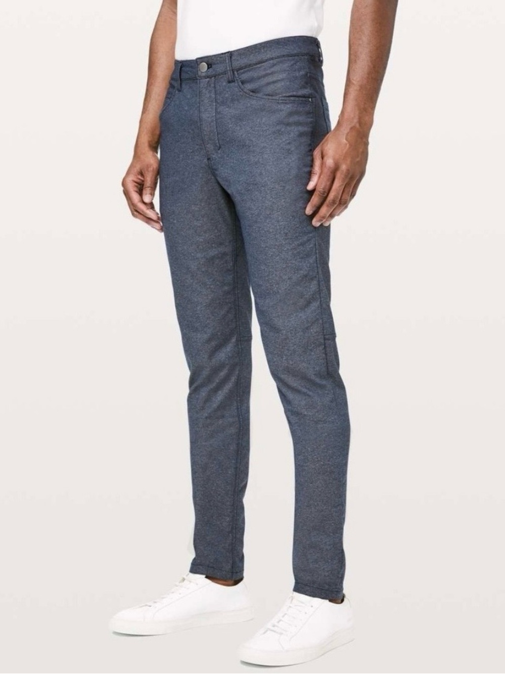 Lululemon Tech Canvas ABC Pants Slim Men's 28x33 Heathered Blue.